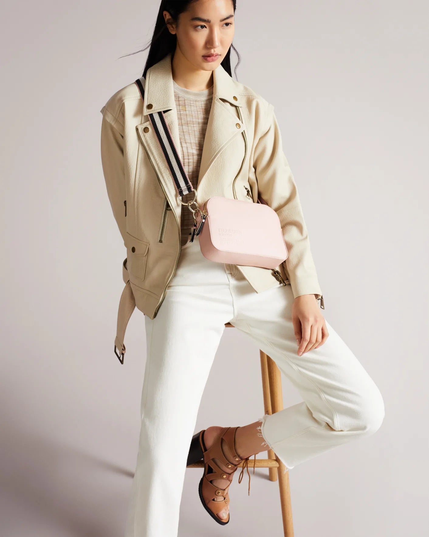 TED BAKER Darcelo Branded Webbing Camera Bag