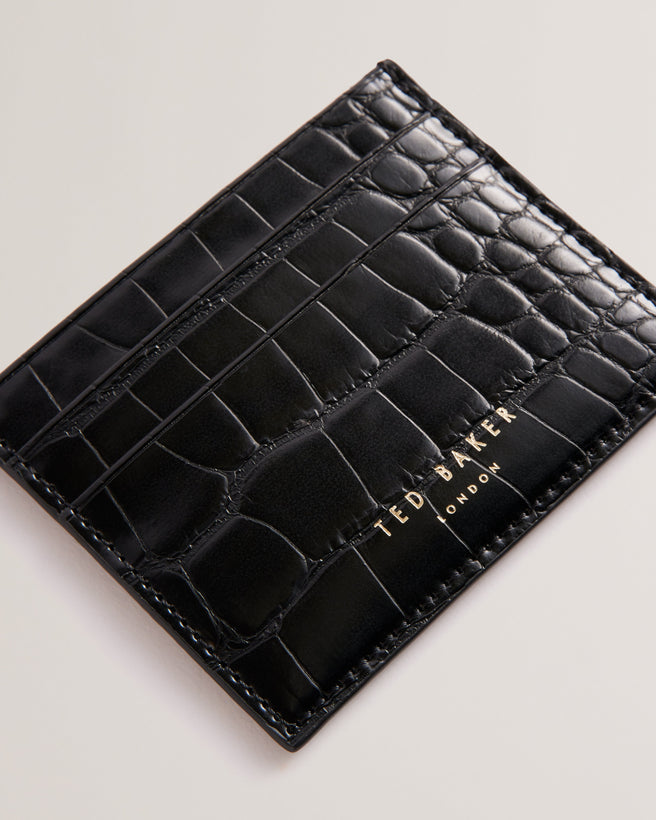 T.E.D B.A.K.E.R PERYYY Croc Effect A6 Notebook With a Pen and Card Holder