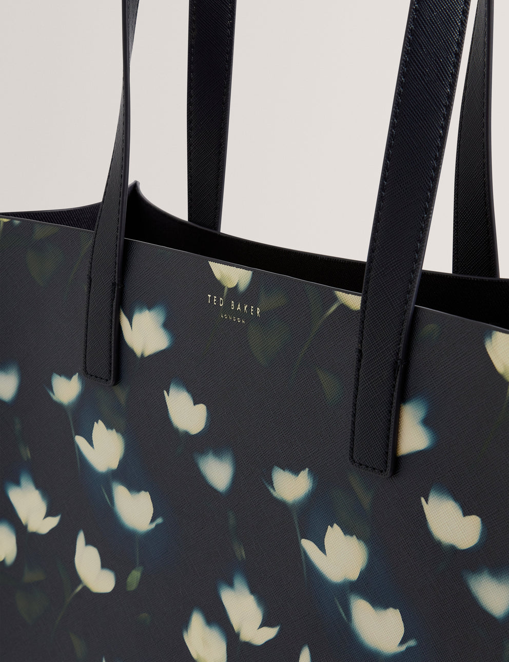 T.E.D B.A.K.E.R Tuulcon Large Tulip Printed Icon Bag Navy