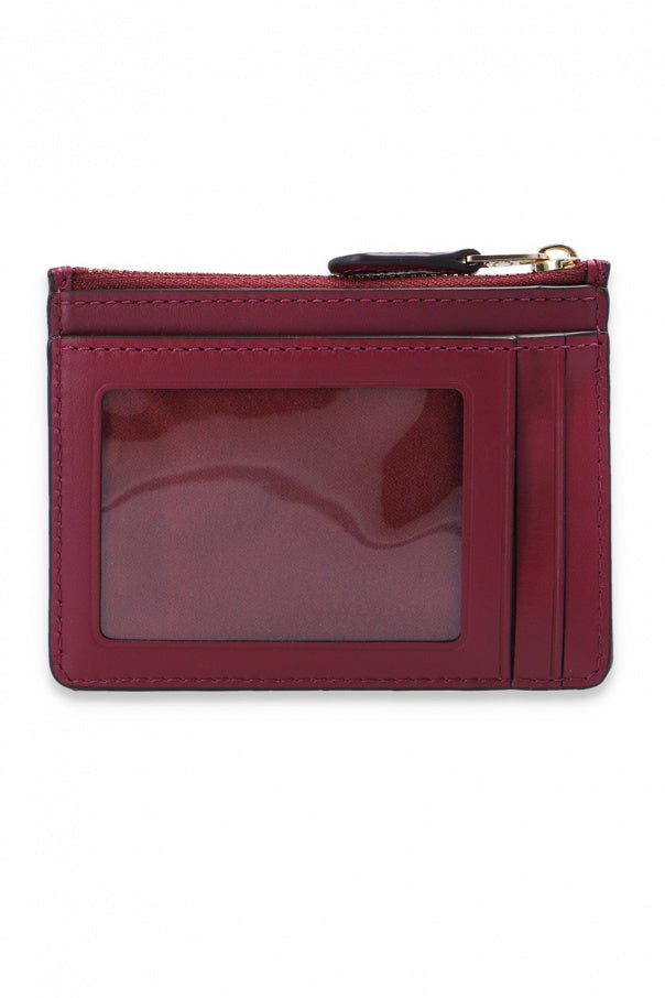 C.O.A.C.H  BURGUNDY CARD HOLDER