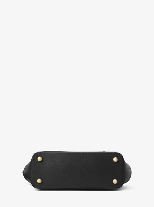 M.I.C.H.A.E.L K.O.R.S Jet Set Large Crossgrain Leather Top-Zip Tote Bag