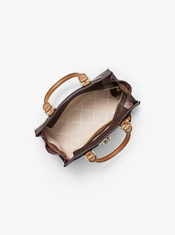 M.i.c.h.a.e.l K.o.r.s Nouveau Hamilton Small Logo and Leather Satchel SHOULDER