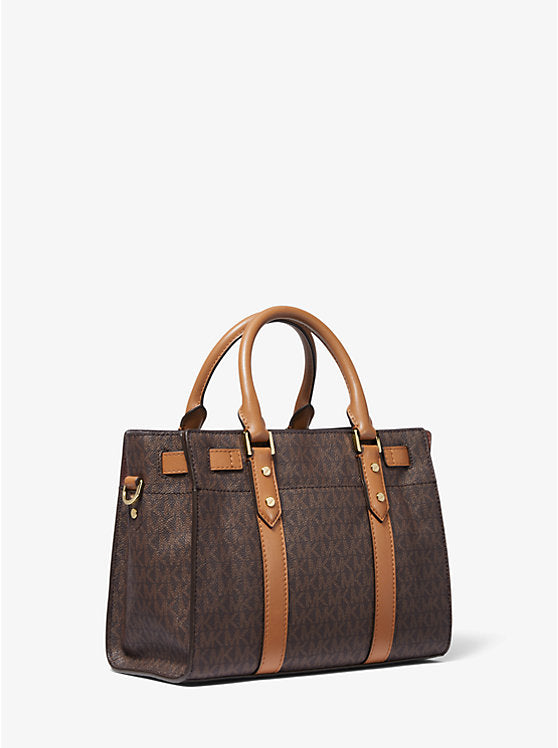 M.i.c.h.a.e.l K.o.r.s Nouveau Hamilton Small Logo and Leather Satchel SHOULDER