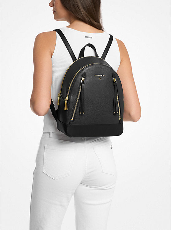 M.I.C.H.A.E.L K.O.R.S Brooklyn Medium Pebbled Leather Backpack