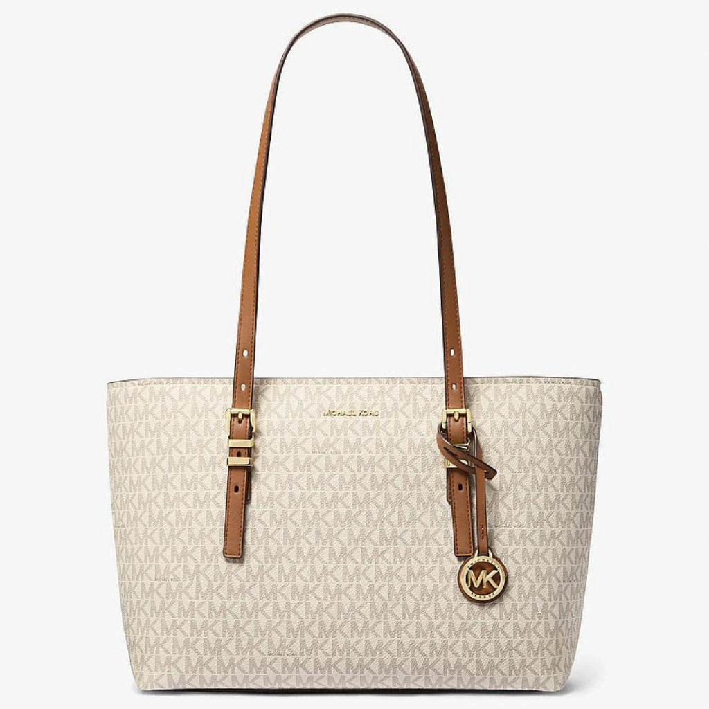 M.I.C.H.A.E.L K.O.R.S Quinn Medium Signature Logo and Leather Tote Bag
