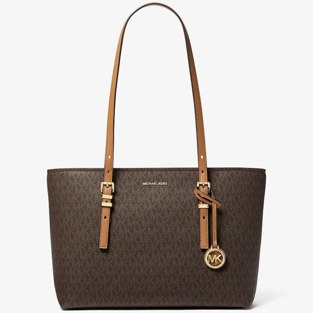M.I.C.H.A.E.L K.O.R.S Quinn Medium Signature Logo and Leather Tote Bag