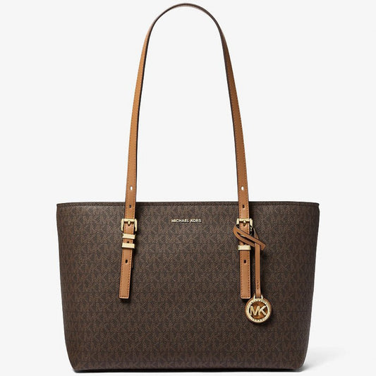 M.I.C.H.A.E.L K.O.R.S Quinn Medium Signature Logo and Leather Tote Bag