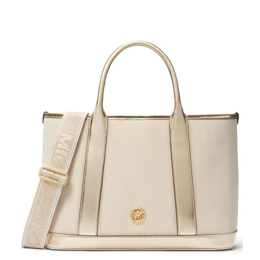 M.I.C.H.A.E.L K.O.R.S Luisa Medium Satchel Nat-Pale Gold