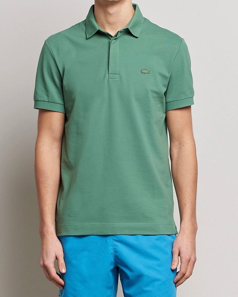 L.a.C.O-S.T.E. P.O.L.O. shirt Slim Fit Paris Stretch Pique Polo Shirt Light Green