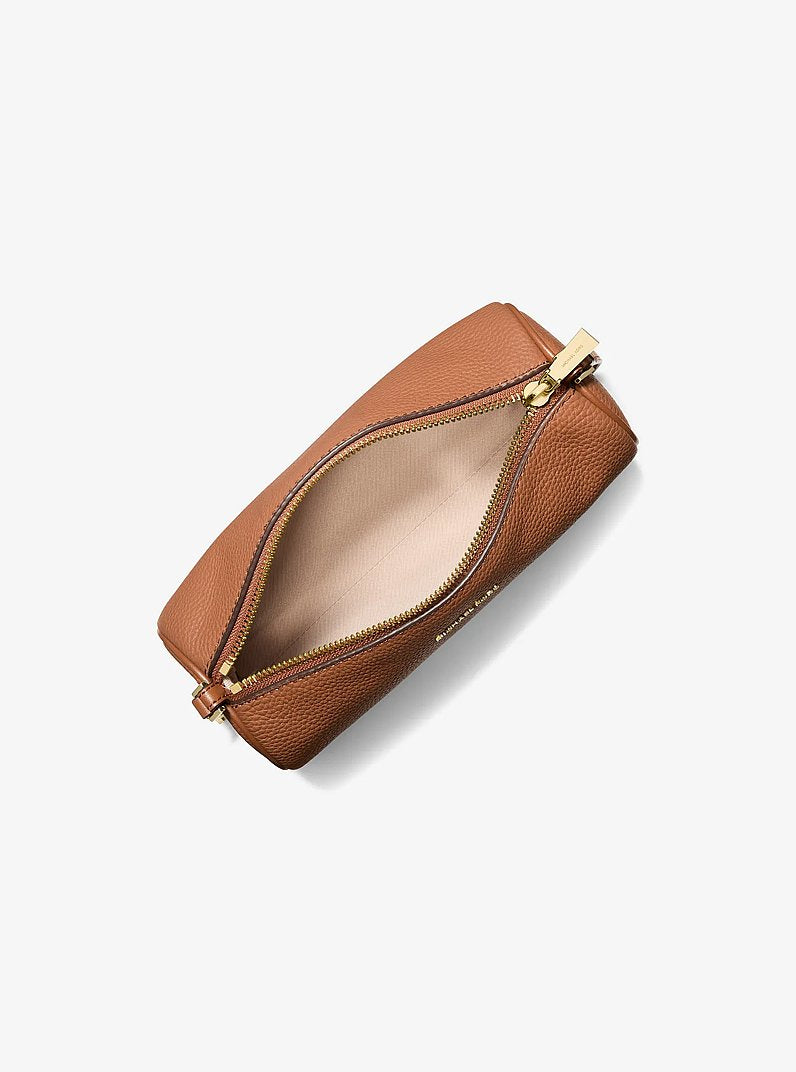 M.I.C.H.A.E.L K.O.R.S Small Cylindrical Izzy Pouch in Grained Leather