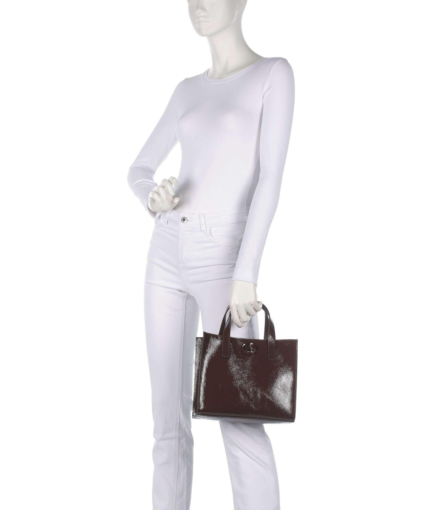 T.E.D B.A.K.E.R Rouseta Rose Detail Midi Leather Bag