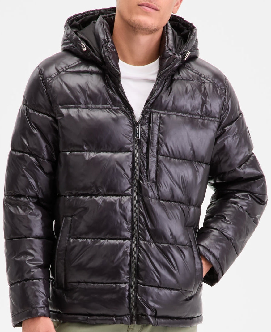 M_i.c.h.a..e.l. K.o.r.s. Men's Puffer SHINY PUFFER JACKET - Winter jacket - Black