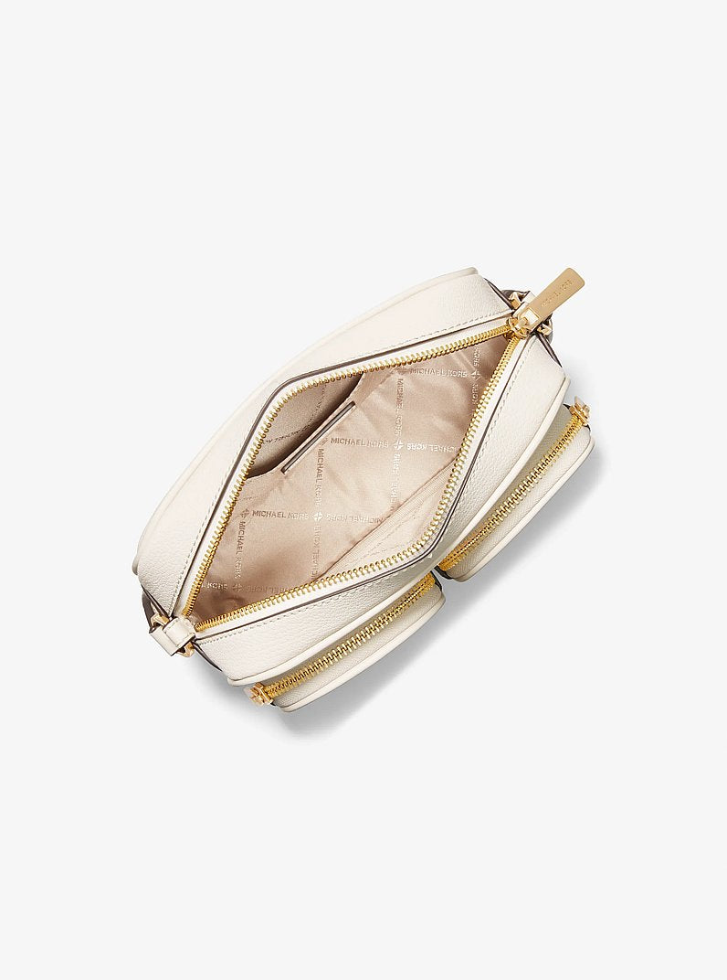 M.I.C.H.A.E.L K.O.R.S Medium-sized Jet Set leather shoulder bag with case for Apple AirPods Pro®