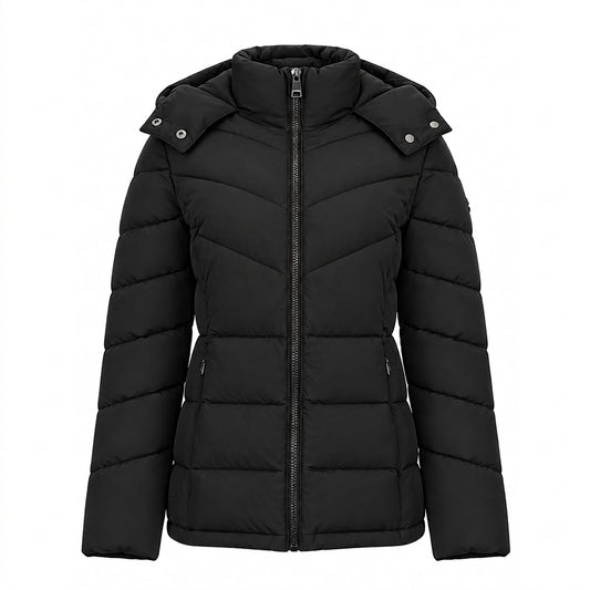 C.a.l.v.i.n K.l.e.i.n Stretch Outerwear CW433224-EBY Women's Jacket Black