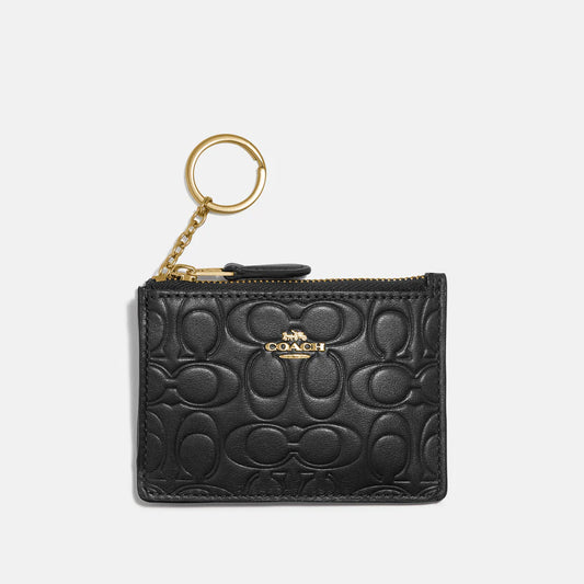 C.O.A.C.H. Mini Skinny Id Case In Signature