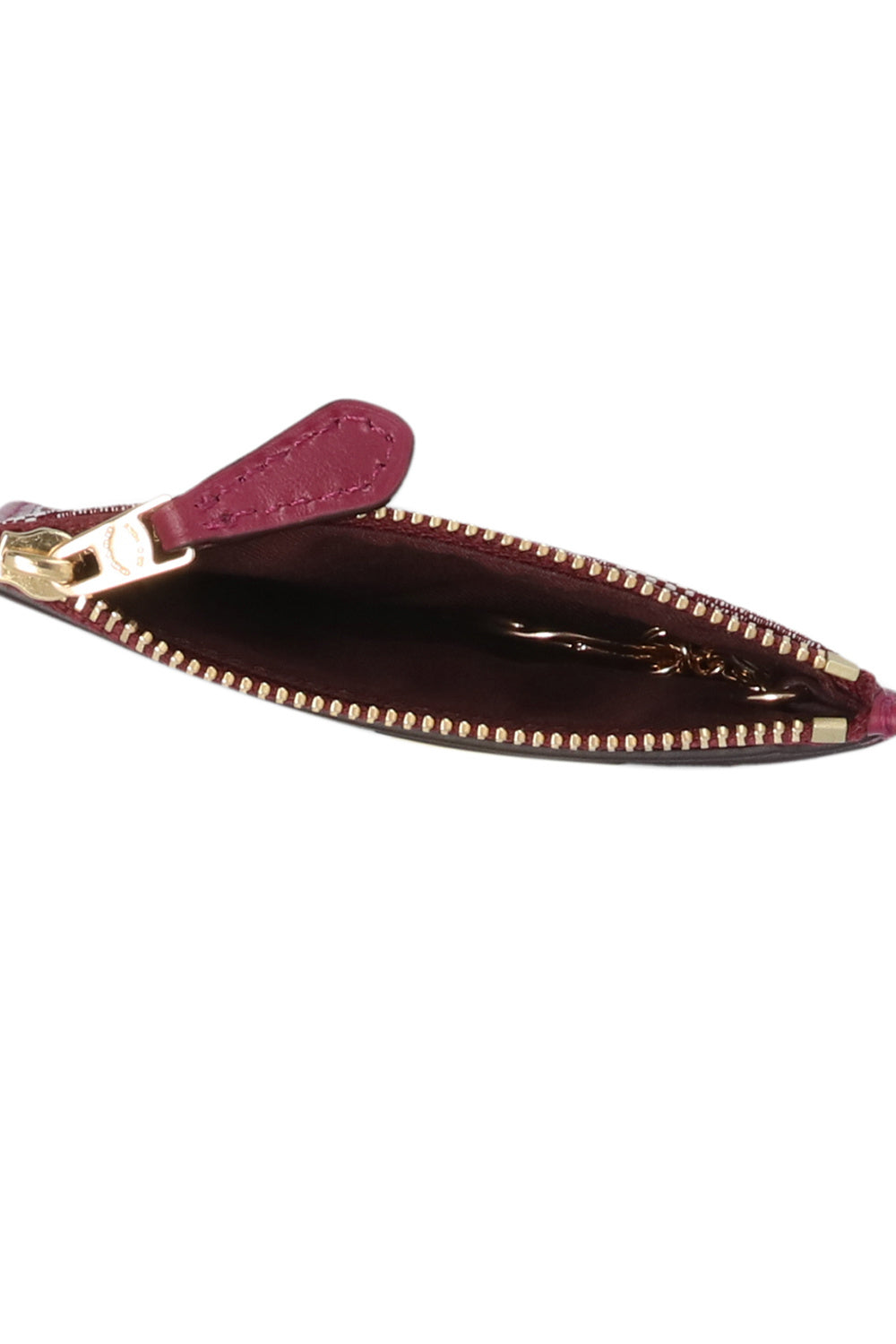 C.O.A.C.H  BURGUNDY CARD HOLDER
