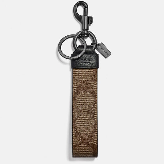 C.O.A.C.H Loop Key Fob In Signature Canvas
