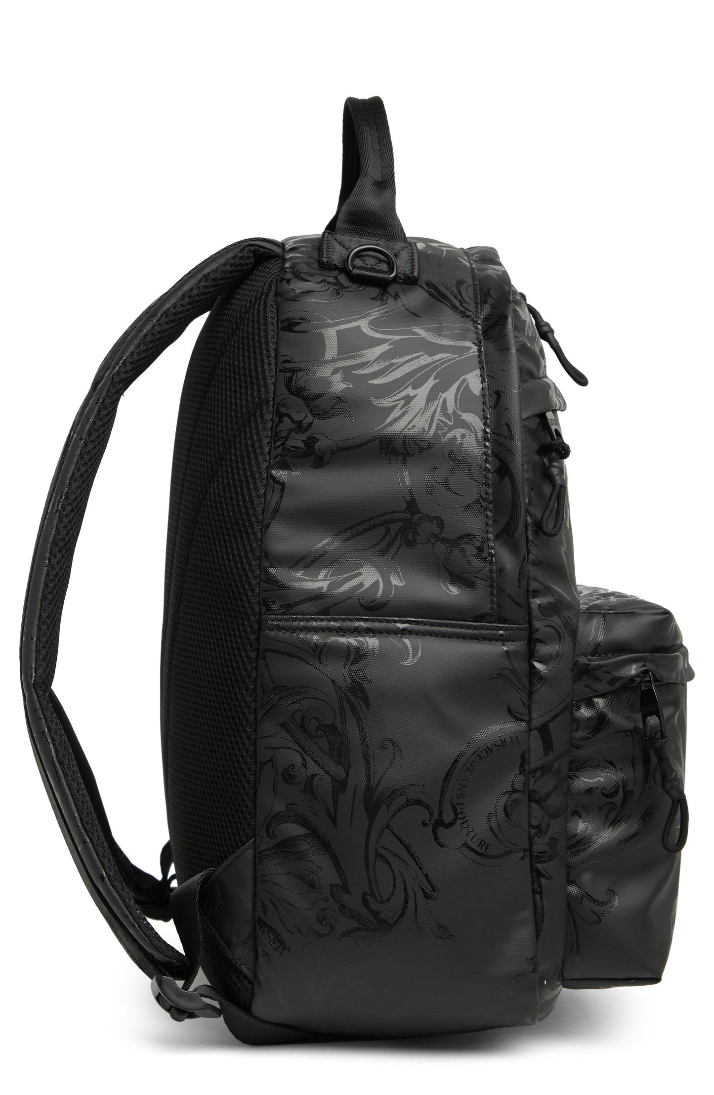 V.E.R.S.A.C.E J.E.A.N.S Black Coated Regalia Baroque Backpack