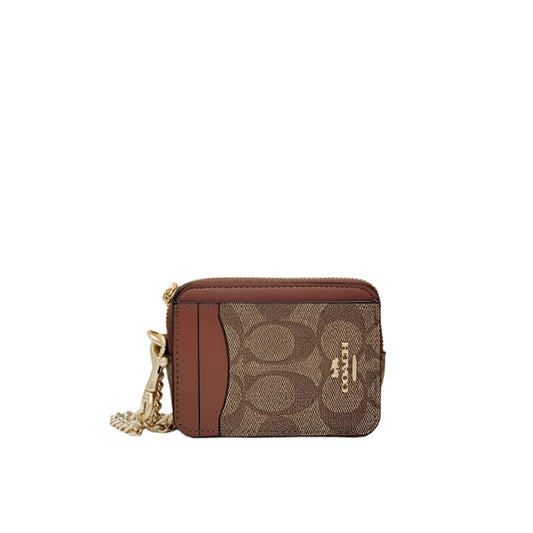 C.O.A.C.H Zip Card Case