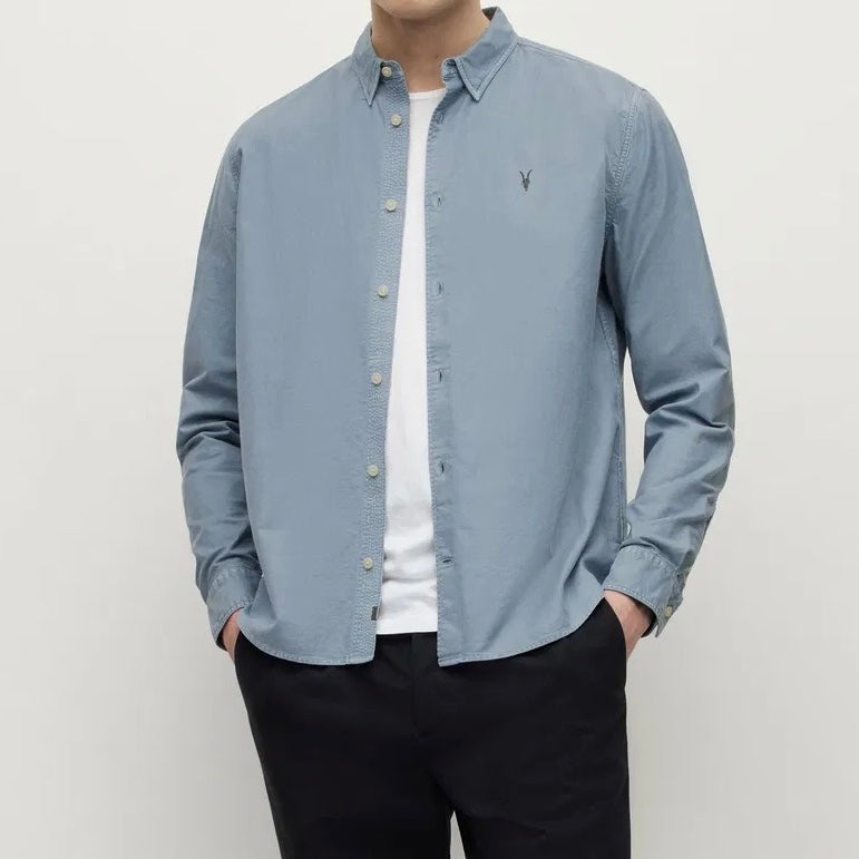 A.l.l.S.a.i.n.t.s HERMOSA RAMSKULL RELAXED FIT SHIRT Light Blue