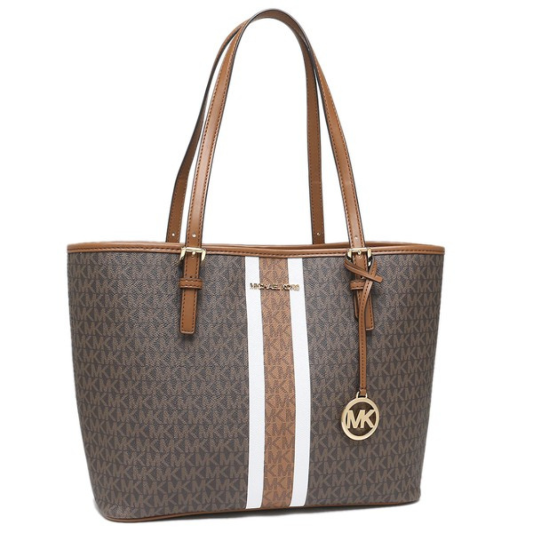 M.I.C.H.A.E.L K.O.R.S Jet Set Travel Large Chain Shoulder Tote