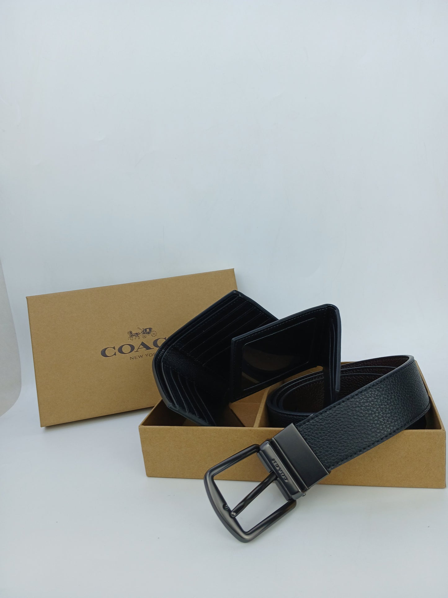C.O.A.C.H Set Of Wallet , Card Holder & Belt