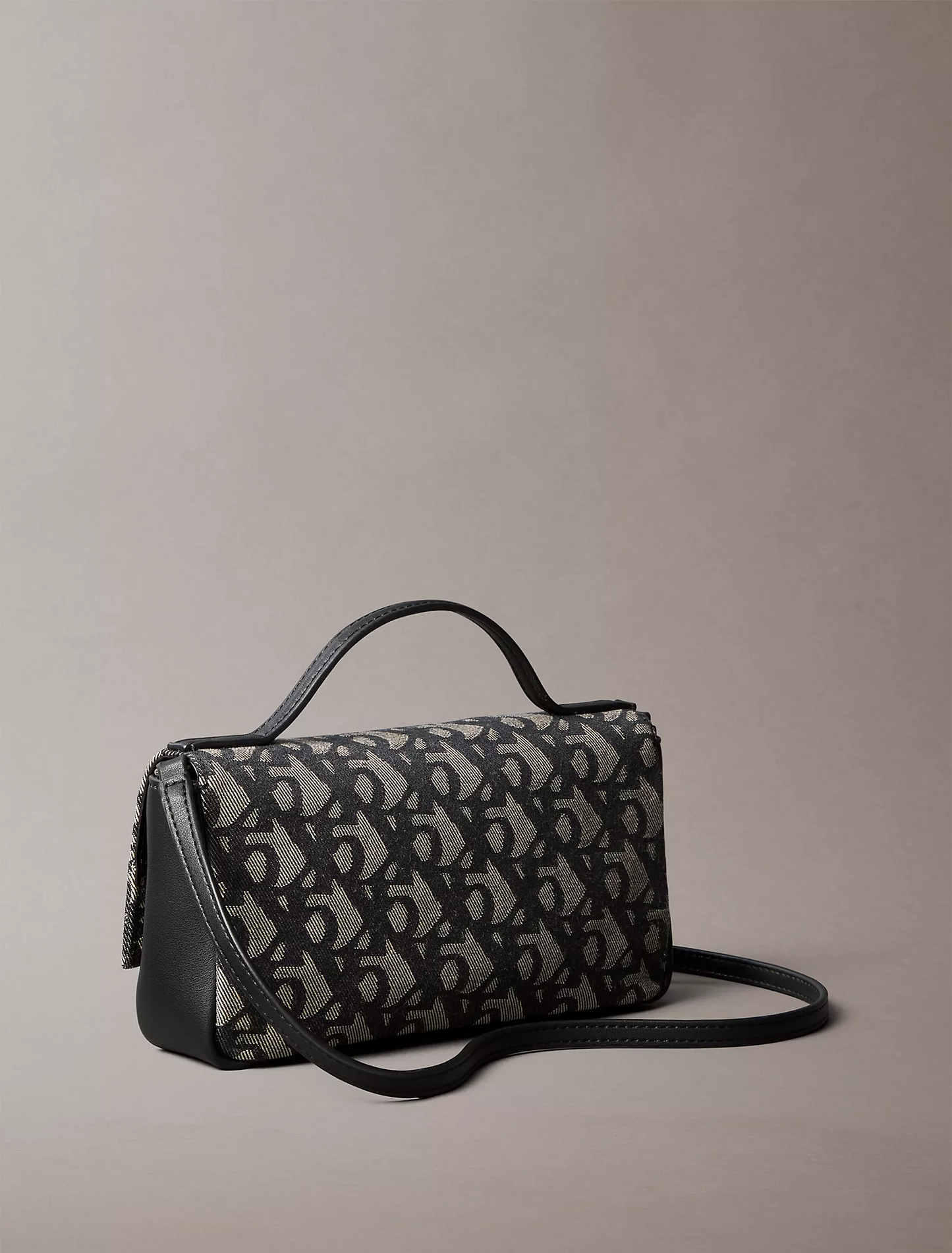 C.A.L.V.I.N K.L.E.I.N  Allover Monogram Flap Crossbody Bag