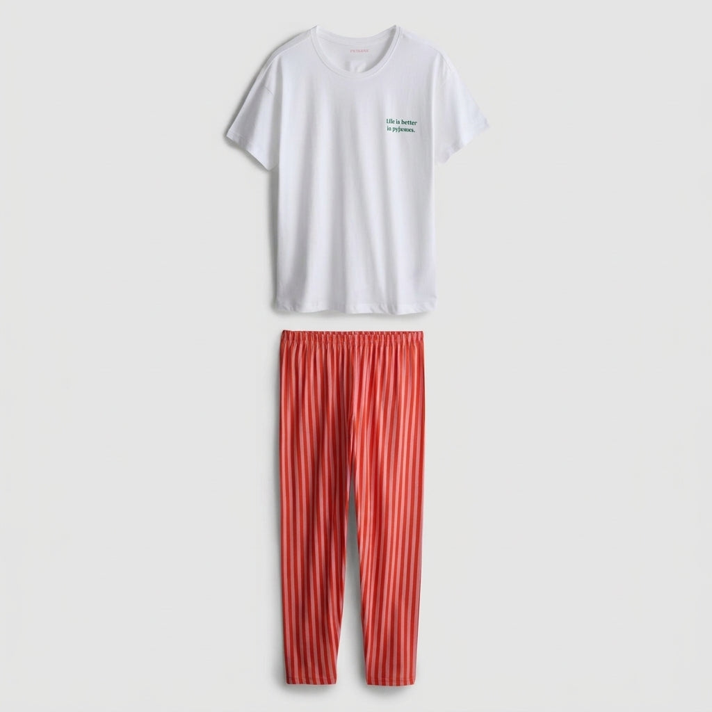 P.R.I.M.A.R.K Cotton T-Shirt Pyjamas