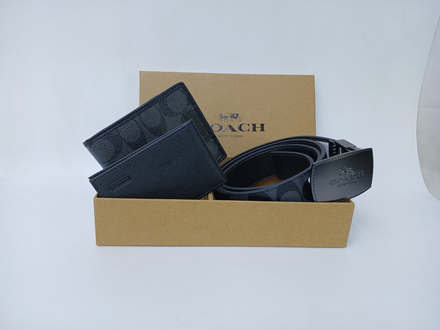 C.O.A.C.H Set Of Wallet , Card Holder & Belt