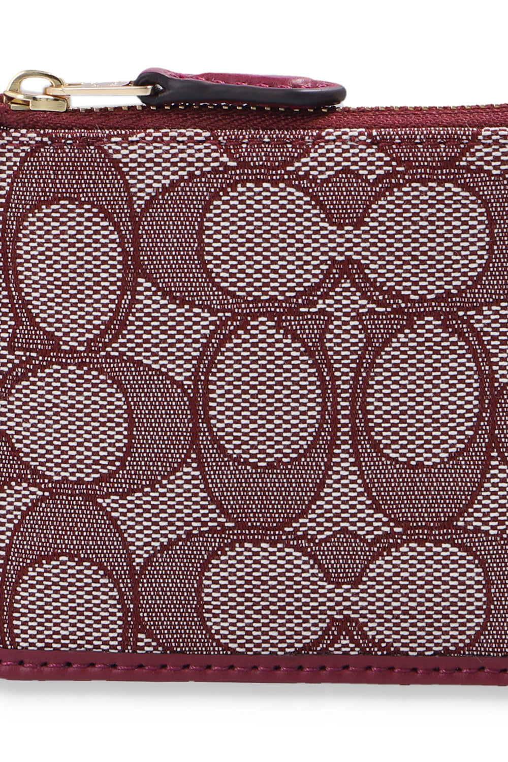 C.O.A.C.H  BURGUNDY CARD HOLDER