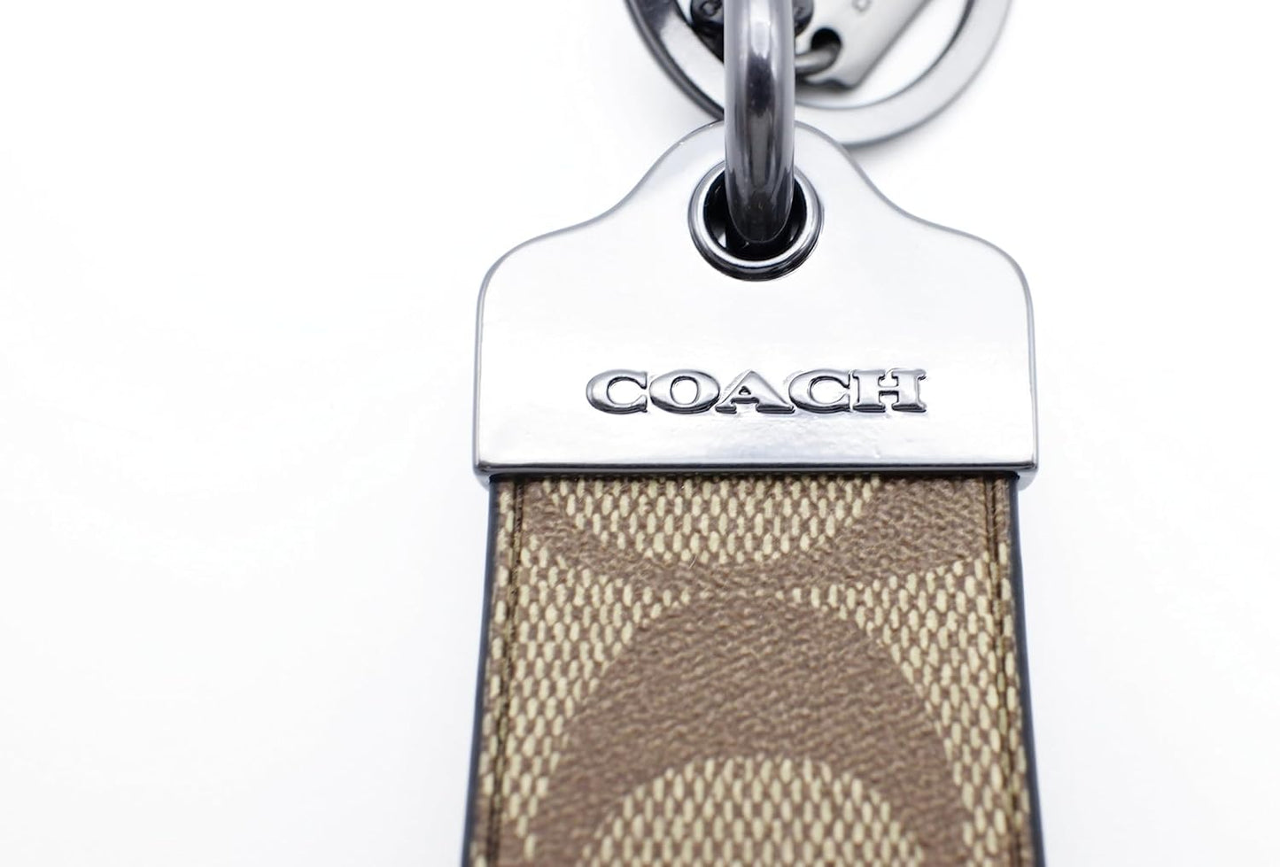 C.O.A.C.H Loop Key Fob In Signature Canvas