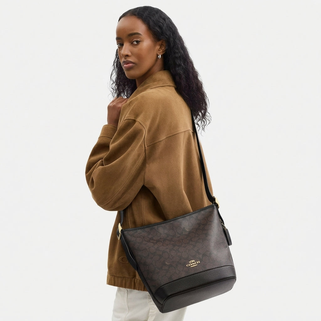 C.O.A.C.H Jude Signature Canvas Duffle Bag