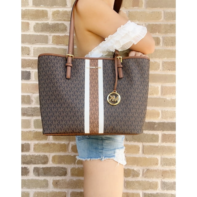 M.I.C.H.A.E.L K.O.R.S Jet Set Travel Large Chain Shoulder Tote