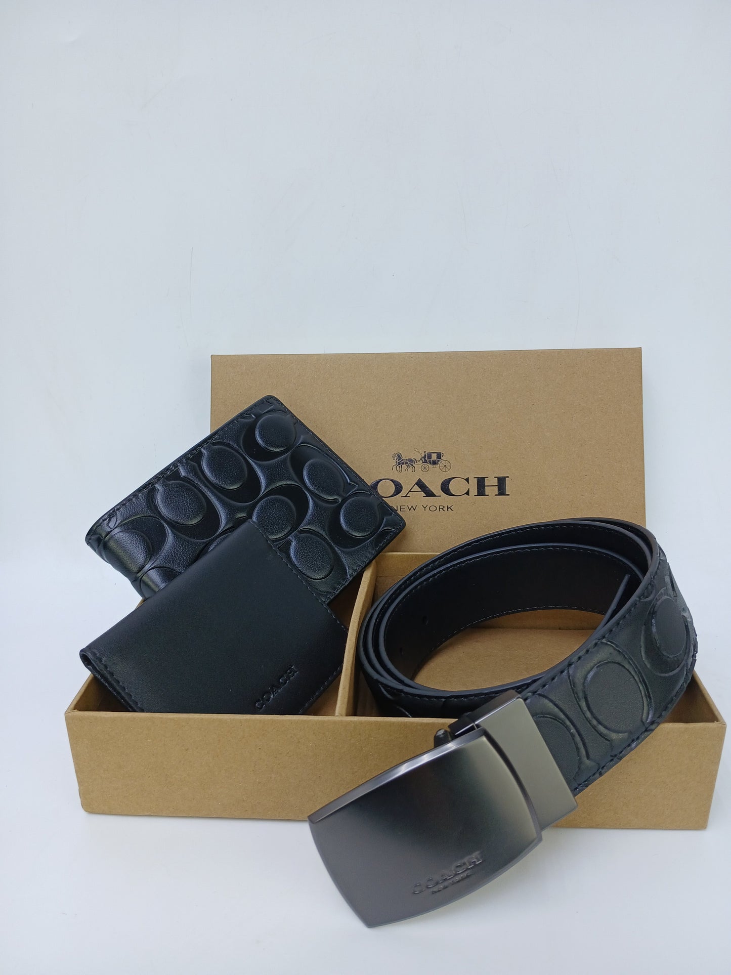C.O.A.C.H Set Of Wallet , Card Holder & Belt