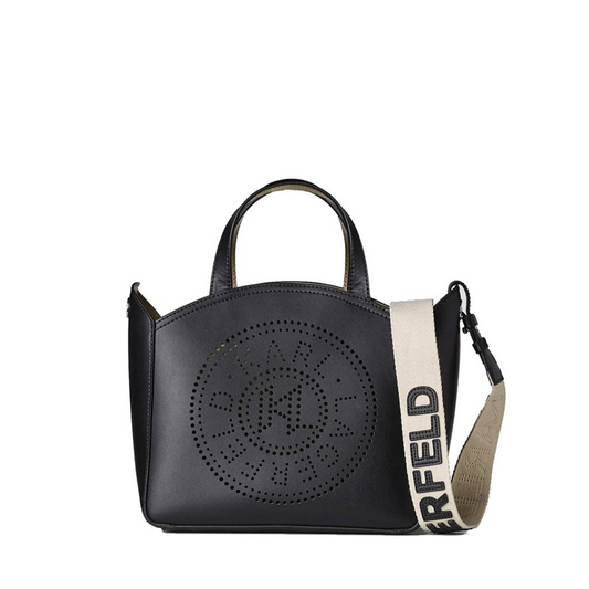 K.A.R.L L.A.G.E.R.F.E.L.D Bag K/Circle Sm Tote Perforated