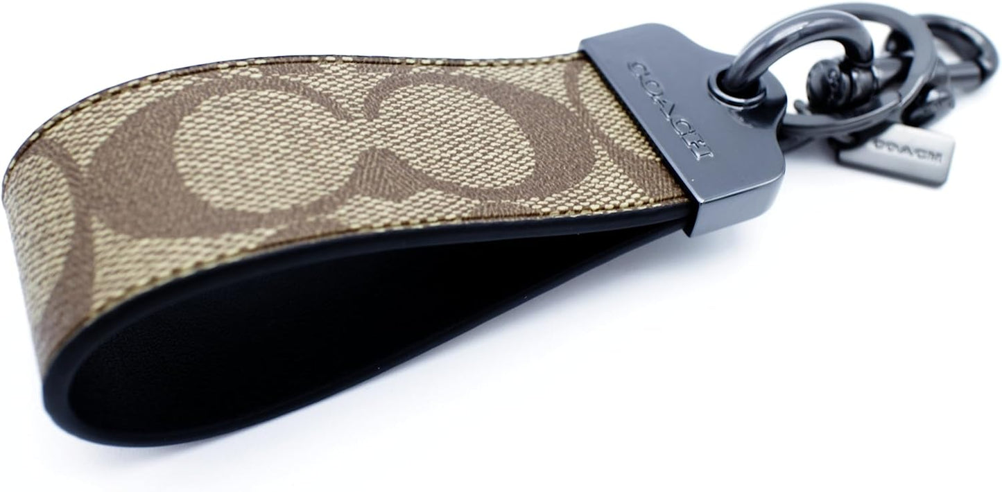 C.O.A.C.H Loop Key Fob In Signature Canvas
