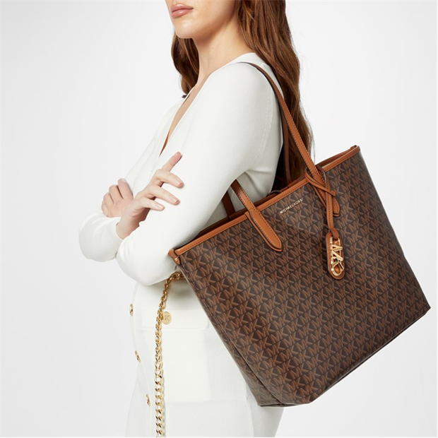 M.I.C.H.A.E.L K.O.R.S Eliza Coated-Canvas Large Tote Bag