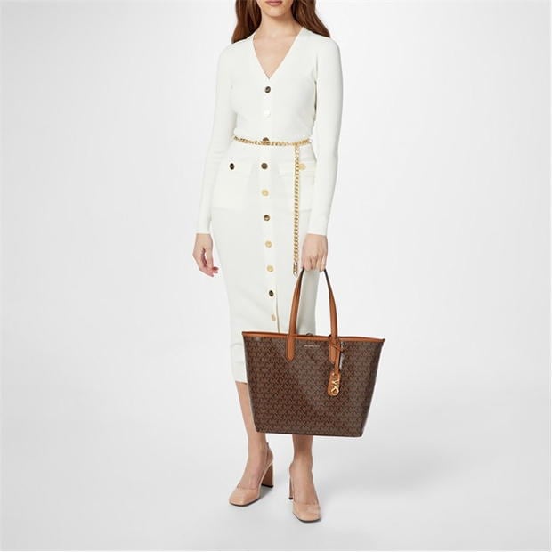 M.I.C.H.A.E.L K.O.R.S Eliza Coated-Canvas Large Tote Bag