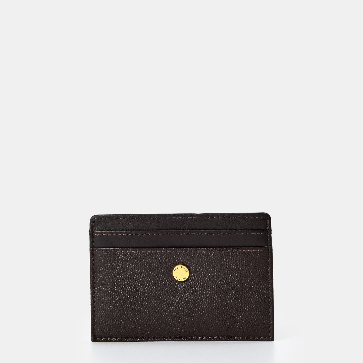 T.E.D B.A.K.E.R  Brown-Chocolate Pebble Textured Card Holder Set