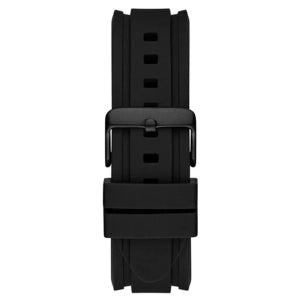 G.U.E.S.S  Commander Black Dial Black Rubber Strap