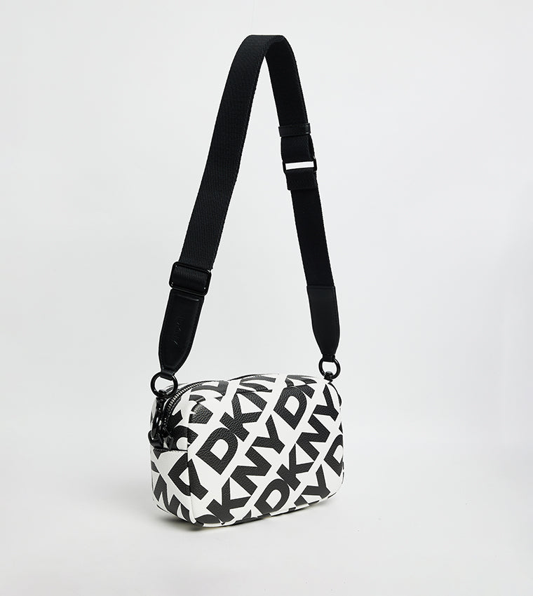 D.K.N.Y KENZA Logo Printed Camera Bag