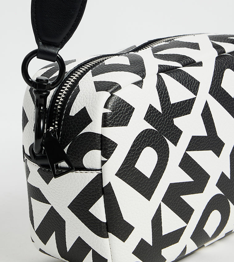 D.K.N.Y KENZA Logo Printed Camera Bag