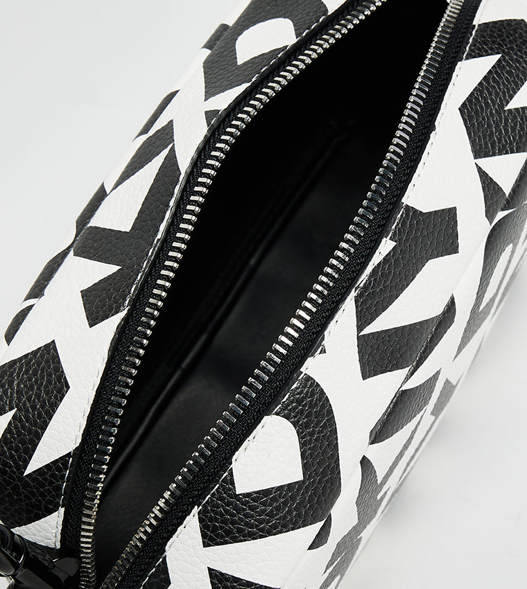 D.K.N.Y KENZA Logo Printed Camera Bag