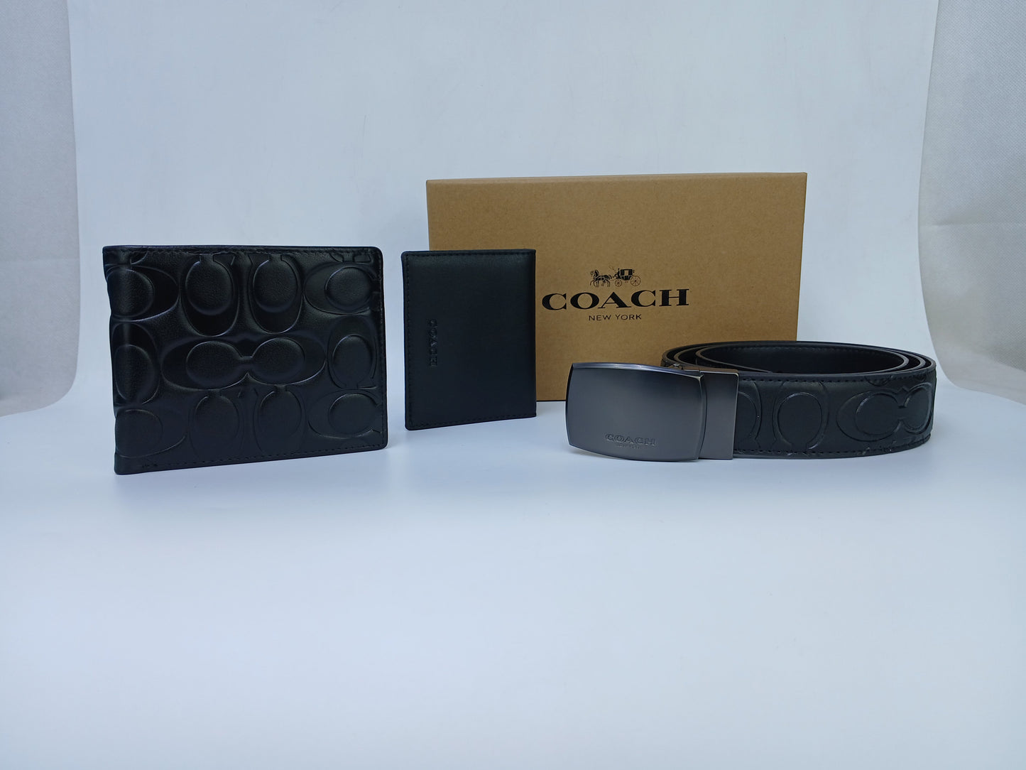 C.O.A.C.H Set Of Wallet , Card Holder & Belt