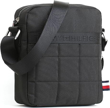 T.O.M.M.Y. H.I.L.F.I.G.E.R. Mens Black Cross Body Messenger Bag