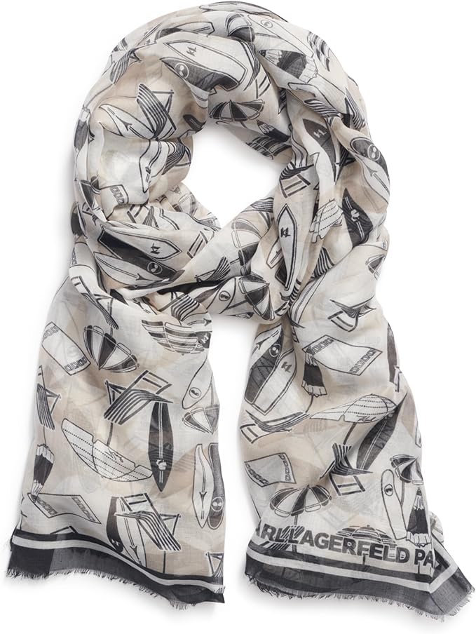 K.A.R.L L.A.G.E.R.F.E.L.D Scarf