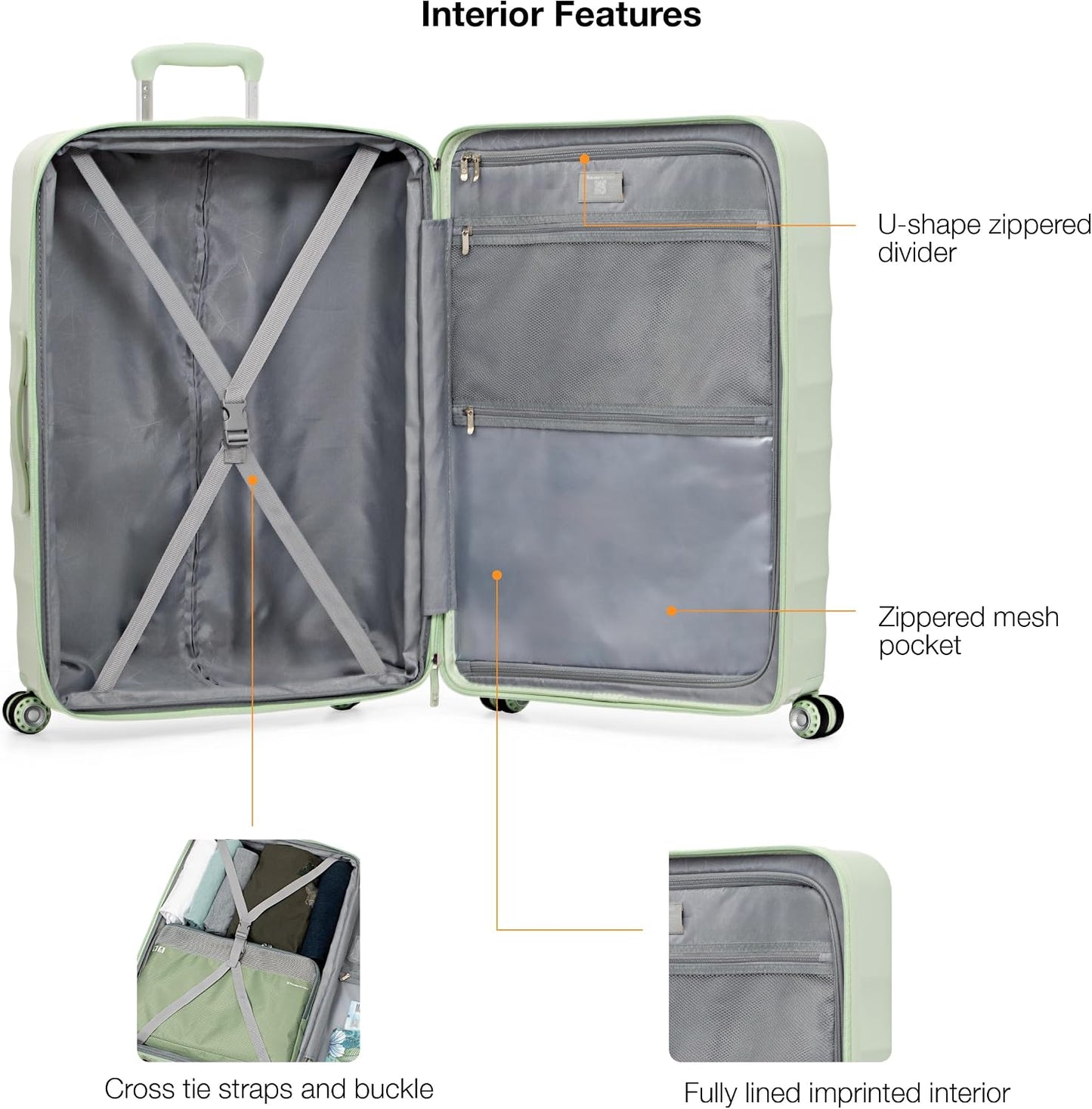 T.R.A.V.E.L.E.R C.H.O.I.C.E ELM ABS Expandable Trolley Case / Suitcases