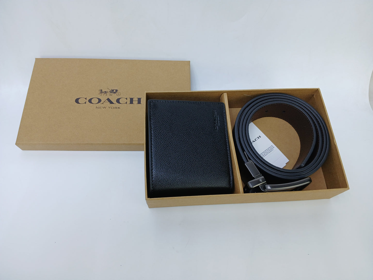 C.O.A.C.H Set Of Wallet , Card Holder & Belt