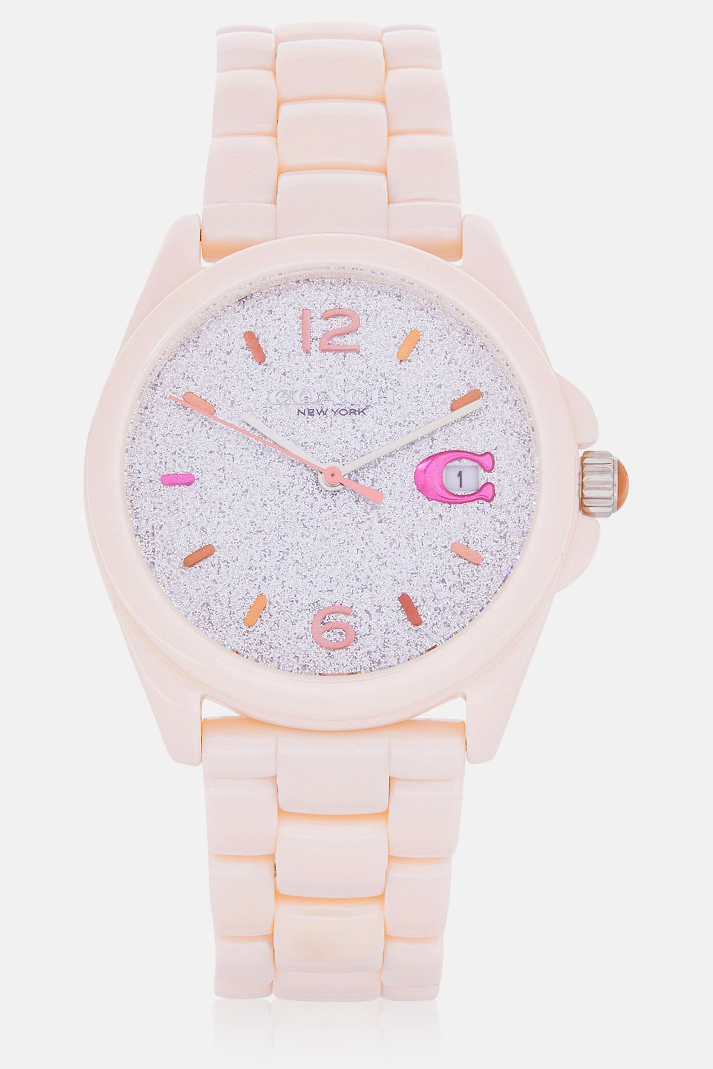 C.O.A.C.H Round Dial Ceramic Watch