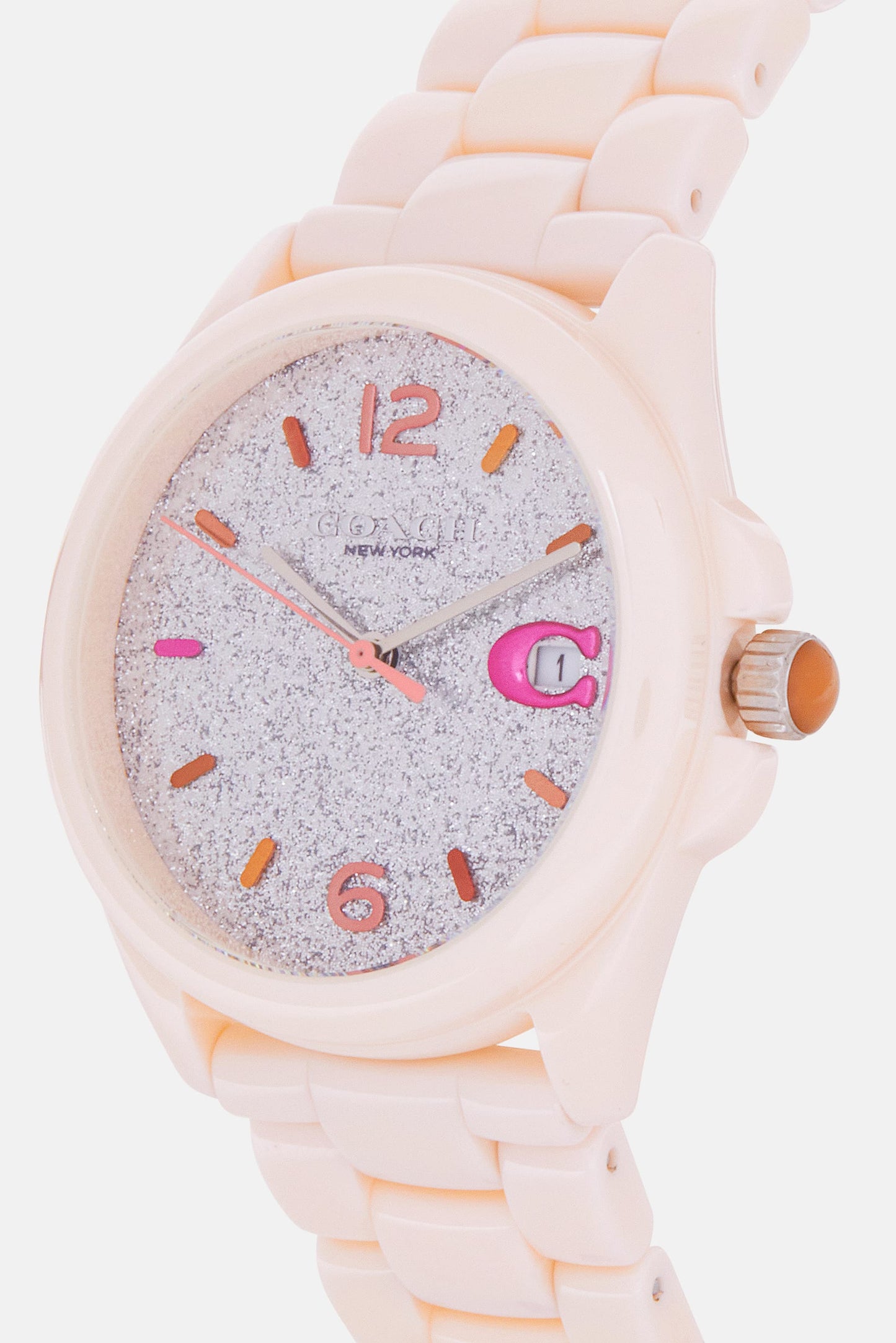 C.O.A.C.H Round Dial Ceramic Watch